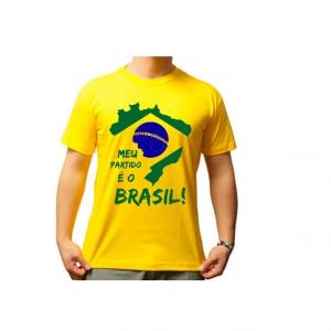 Camiseta Personalizada - Brasil 100% Poliéster     