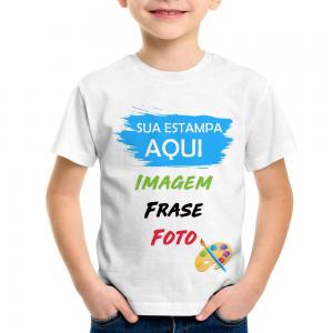 Camiseta Personalizada - Infantil 100% Poliéster     